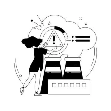 Air quality control abstract concept vector illustration. Stock Illustration