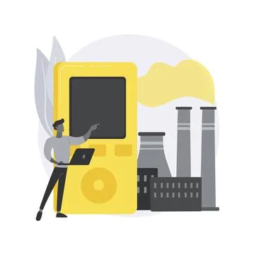 Air quality control abstract concept vector illustration. Stock Illustration