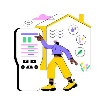 Air quality control abstract concept vector illustration. Stock Illustration