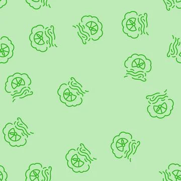 Air quality line seamless pattern Stock Illustration