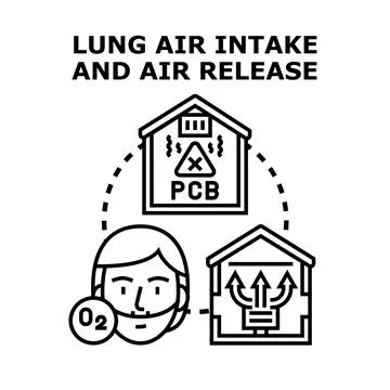 Air quality management protecting human health concept Stock Illustration