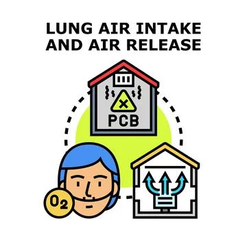 Air quality management protecting human health concept Stock Illustration