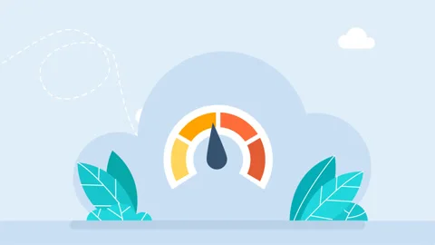 Air quality meter scale. Air pollution measuring icon. Check, air quality Stock Footage 313973846
