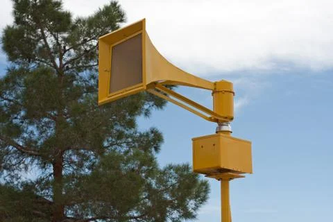 Air raid siren Foto stock