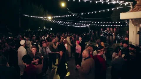 Air Raid Swing Dancers Stock Footage 10770379