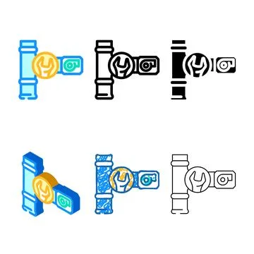 Air range change per hour ach color icon vector Stock Illustration
