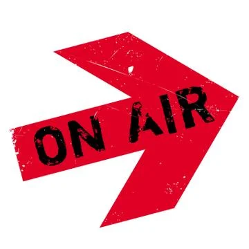 On Air rubber stamp Stock Illustration