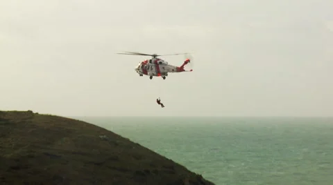 Air Sea Rescue Stock Footage 65008844