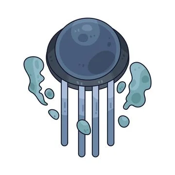 Air sensor illustration Stock Illustration