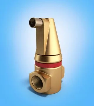 Air separator for plumbing 3D rendering on a gradient background Stock Illustration