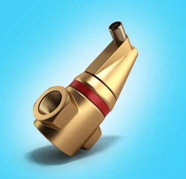 Air separator for plumbing 3D rendering on a gradient background Stock Illustration