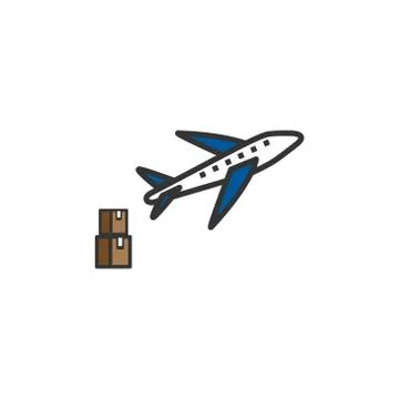 Air shipment vector design template illustration Stock Illustration