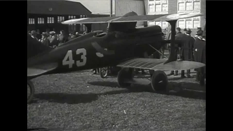 An air show in 1926. Stock Footage 100858874