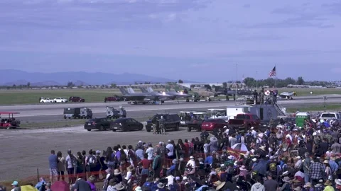 Air Show Crowd Stock Footage 270442971