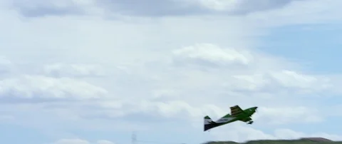 Air show, RC model aircraft showing aerobatic Stock Footage 101445392