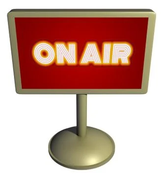 On the air sign Stock Illustration