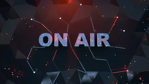 ON AIR sign seamless loop 3D render animation Stock Footage 106721621