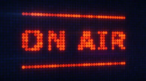 On air signboard in sound studio 4k (4096x2304) Stock Footage 59161308