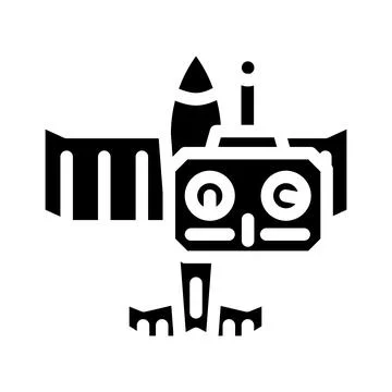 Air simulation glyph icon vector illustration Stock Illustration