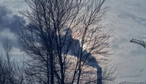 Air smoke pollution Stock Photos
