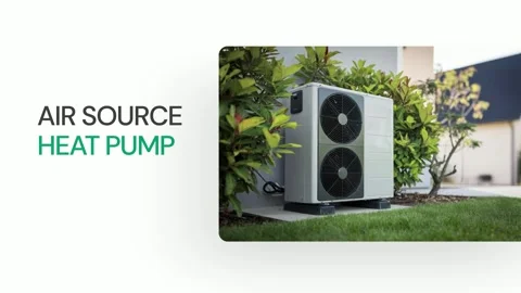 Air source heat pump video template Stock Footage 308374269