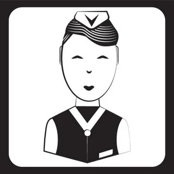 Air Steward Stock-Illustration
