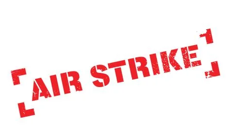 Air Strike rubber stamp Stock-Illustration