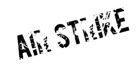 Air Strike rubber stamp Stock Illustration