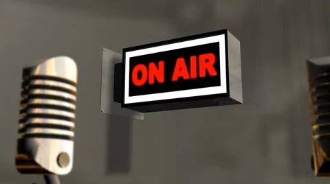On Air - Studio Background dolly shot with depth of field (DOF) - Music Record Stock Footage 41093068