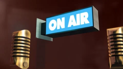 On Air - Studio Background dolly shot with depth of field (DOF) - Music Record Vídeos de archivo 41096304