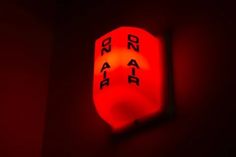 On Air Studio Light Stock Photos