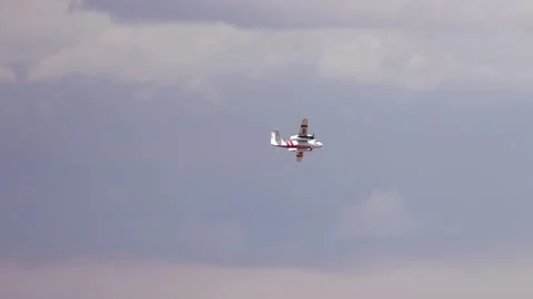 Air Support Fire Plane for Loyalton Fire 4 Stock Footage 137564218