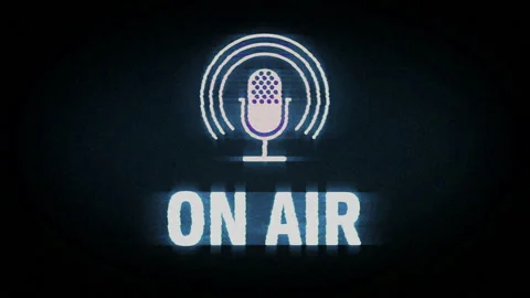 On Air symbol on analog screen VHS style Stock Footage 229950138