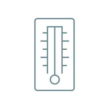 Air temperature indicator linear icon concept. Air temperature indicator line 스톡 일러스트