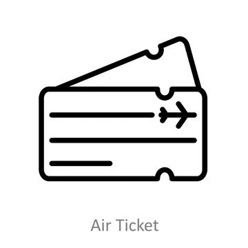 Air Ticket Stock Illustration