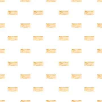 Air ticket pattern filling white background for travel concept Stock Illustration