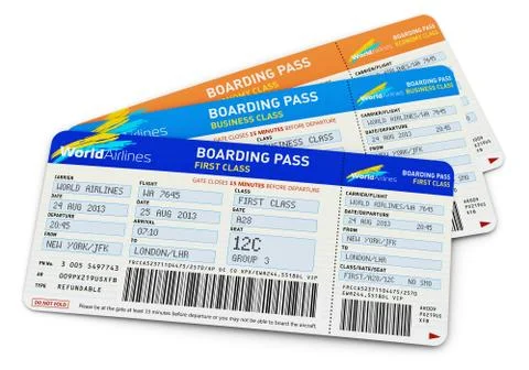 Air tickets Stock Illustration