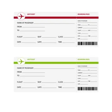 Air tickets Stock Illustration