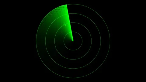 Air traffic control radar display showing multiple planes in transit Video stock 289146144