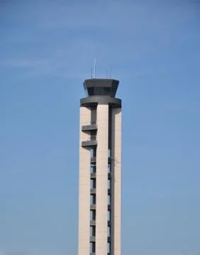 Air traffic control tower Stock Photos