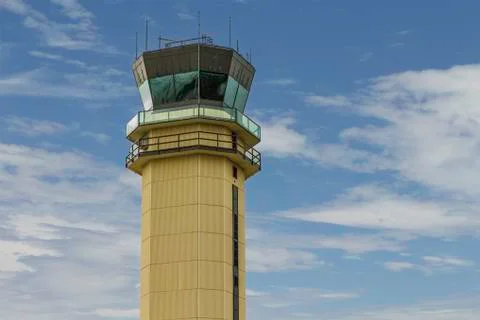 Air traffic control tower Stock Photos