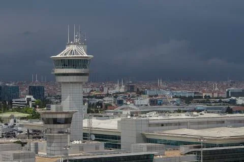 Air traffic control tower Fotos Stock