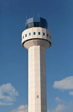 Air traffic control tower Stock Photos