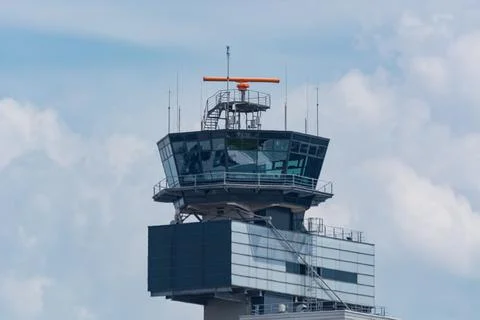 Air traffic control tower Foto stock
