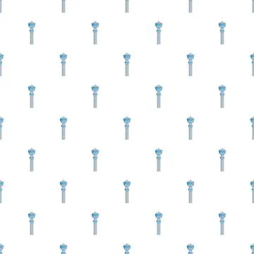Air traffic control tower repeating pattern background Illustrazione stock