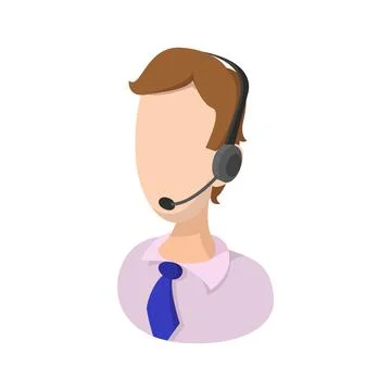 Air traffic controller cartoon icon Stock Illustration