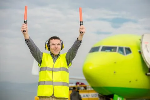 Air traffic controller Stock Photos