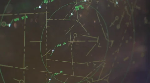 Air Traffic Radar Stock Footage 58633422