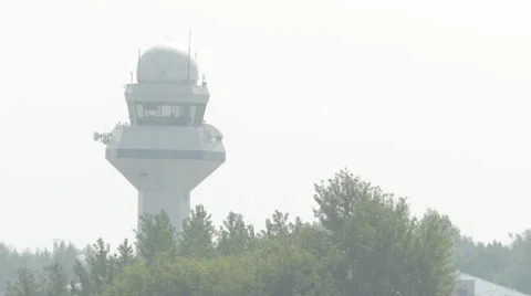 Air trafic control tower Video stock 63748468