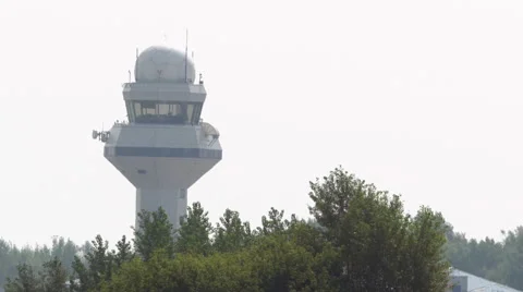 Air trafic control tower Video stock 63753631